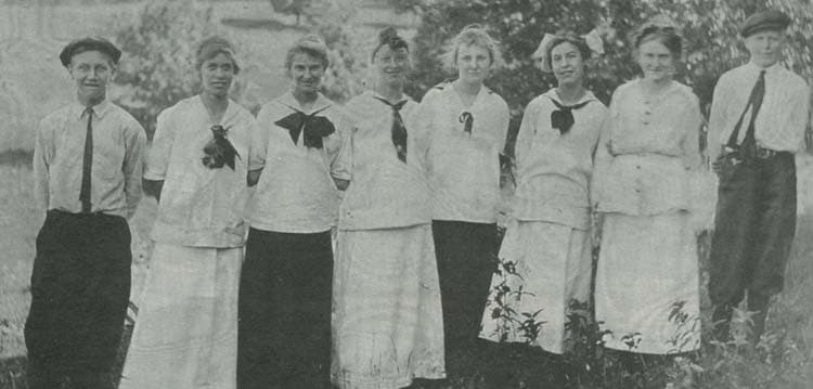 Early youth group of the church